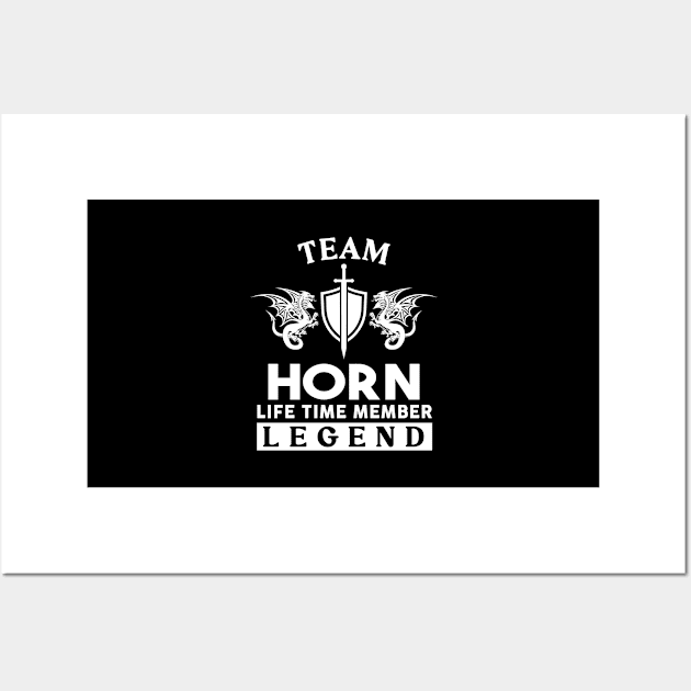 Horn Name T Shirt - Horn Life Time Member Legend Gift Item Tee Wall Art by unendurableslemp118